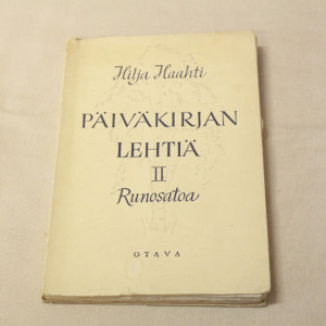 Hilja Haahti Päiväkirjan lehtiä II